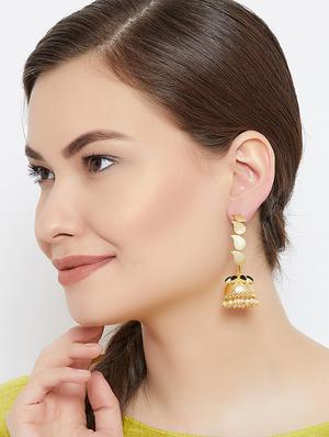 black brass hoop earring - 16889088 - Standard Image - 4