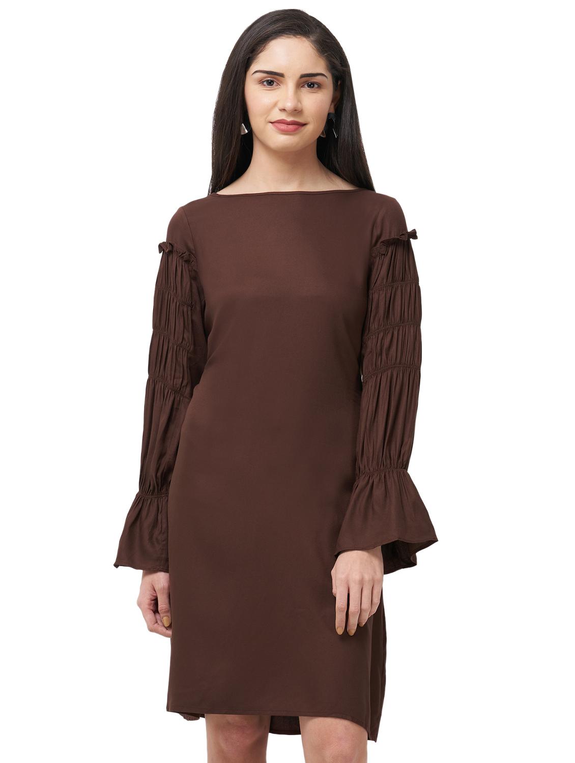bell sleeves a-line dress - 16889255 - Zoom Image - 1