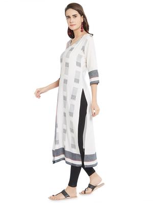 geometric print straight kurta - 16889268 - Standard Image - 2