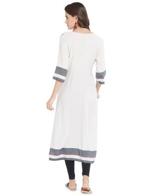 geometric print straight kurta - 16889268 - Standard Image - 3