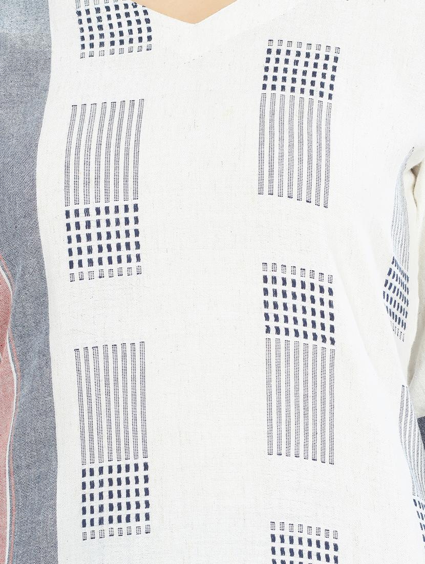 geometric print straight kurta - 16889268 - Zoom Image - 4