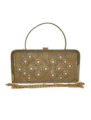 brown leatherette (pu) combo handbag - 16889298 - Standard Image - 5