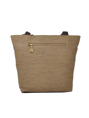brown leatherette (pu) combo handbag - 16889359 - Standard Image - 2