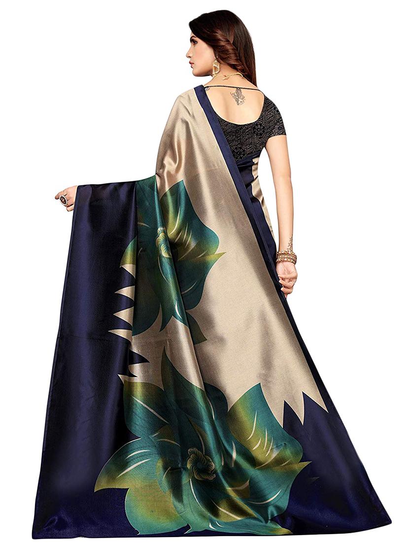printed mysore silk saree with blouse - 16889525 - Zoom Image - 2