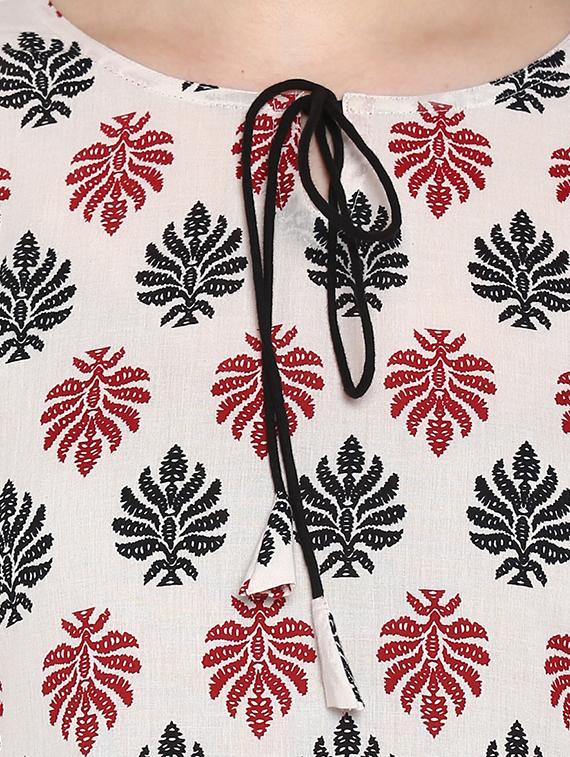 printed a-line kurta - 16889534 - Zoom Image - 5