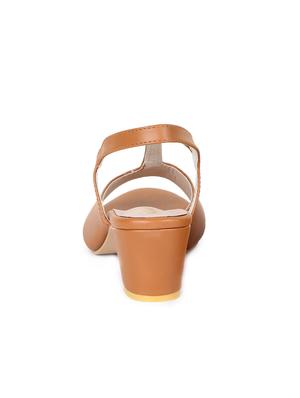 tan back strap sandals - 16889562 - Standard Image - 3