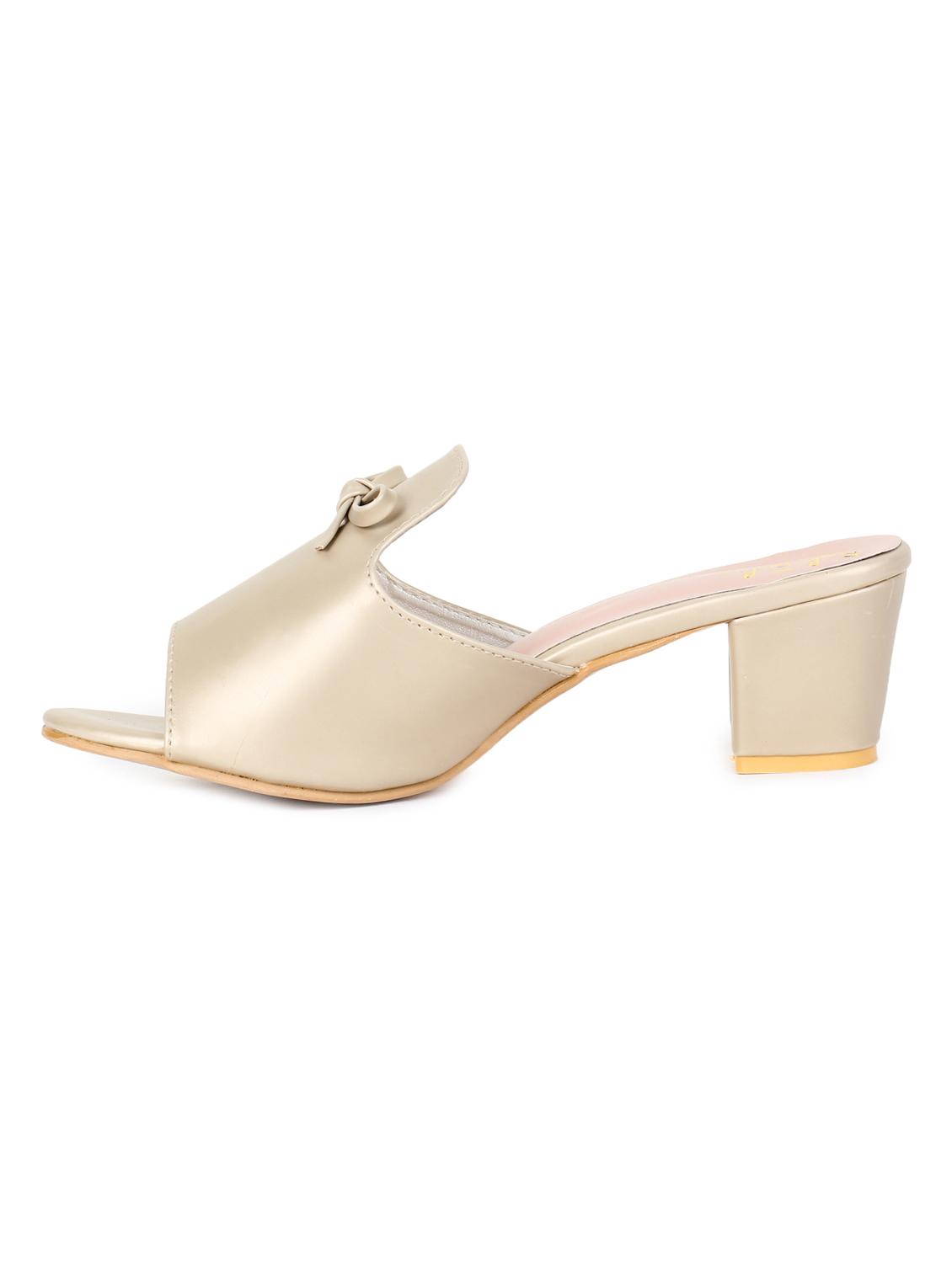 gold slip on sandals - 16889564 - Zoom Image - 2