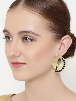 black brass drop earring - 16889712 - Standard Image - 4