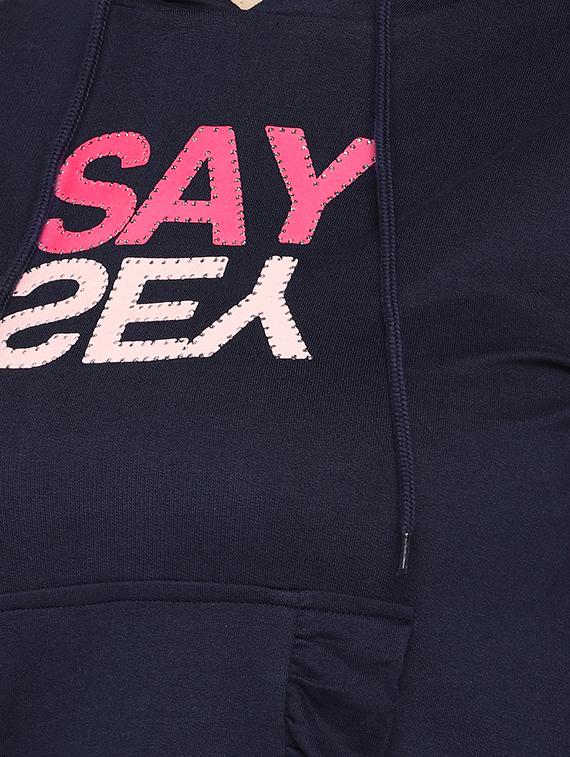 hooded neck graphic sweatshirt - 16889741 - Zoom Image - 5