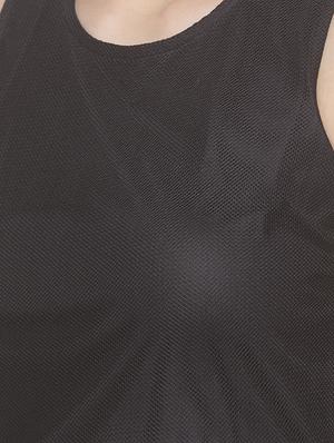 round neck layered fit & flare dress - 16889897 - Standard Image - 4