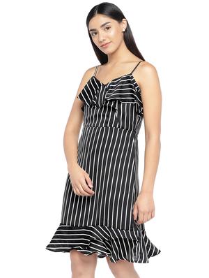 cami neck striped a-line dress - 16889932 - Standard Image - 2