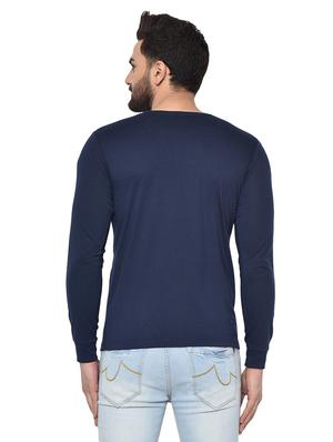 navy blue taped t-shirt - 16890146 - Standard Image - 3