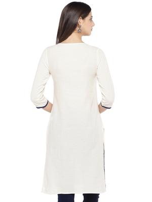 printed straight kurta - 16890809 - Standard Image - 3