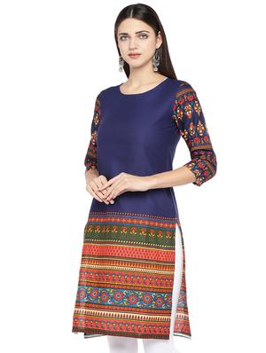 floral straight kurta - 16890813 - Standard Image - 2