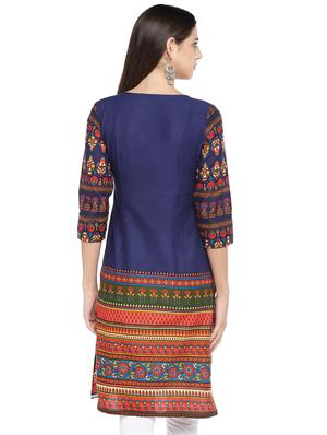 floral straight kurta - 16890813 - Standard Image - 3