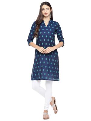 floral straight kurta - 16890815 - Standard Image - 4