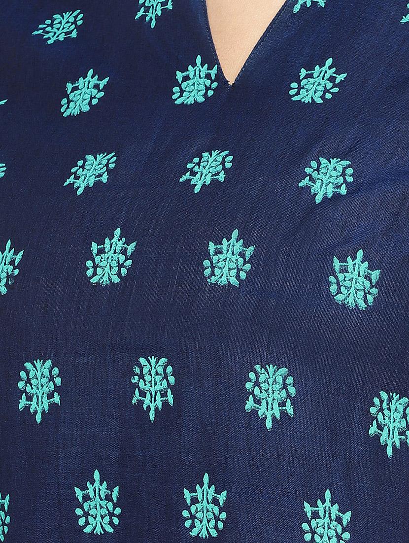 floral straight kurta - 16890815 - Zoom Image - 5