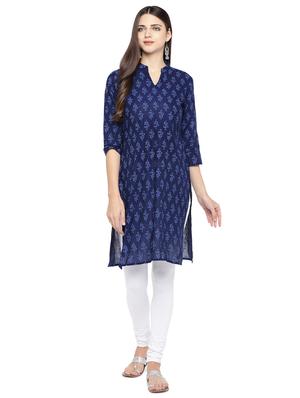 floral straight kurta - 16890816 - Standard Image - 4