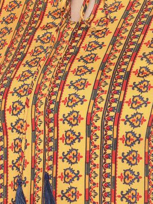 floral straight kurta - 16890832 - Standard Image - 5