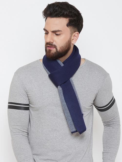 blue solid muffler - 16890917 - Standard Image - 1