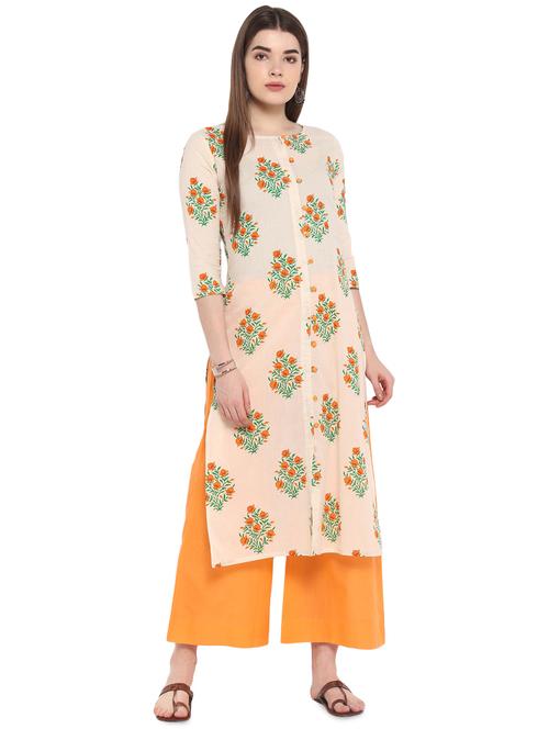 floral kurta palazzo set - 16890962 - Standard Image - 1