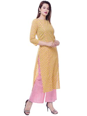 floral kurta palazzo set - 16890967 - Standard Image - 2