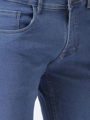 blue solid plain jeans - 16891011 - Standard Image - 5