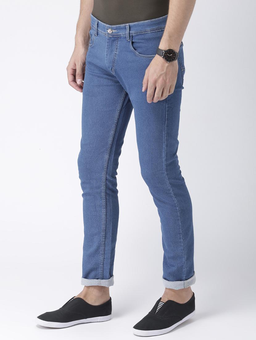 blue solid plain jeans - 16891011 - Zoom Image - 2