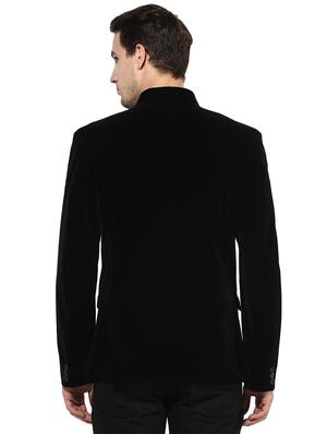 black velvet bandhgala blazer - 16891014 - Standard Image - 3