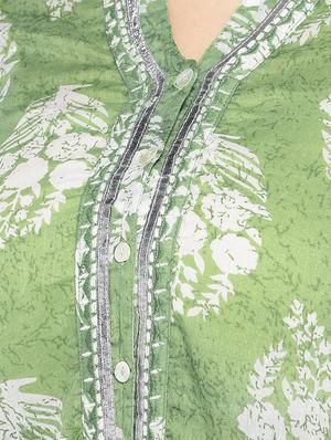 floral print asymmetric kurta - 16891244 - Standard Image - 4