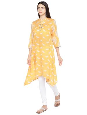 conversational asymmetric kurta - 16891246 - Standard Image - 2