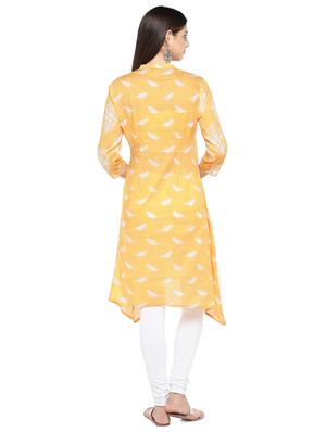 conversational asymmetric kurta - 16891246 - Standard Image - 3