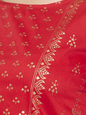 gold print straight kurta - 16891267 - Standard Image - 4