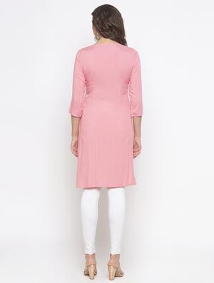 solid straight kurta - 16891269 - Standard Image - 3