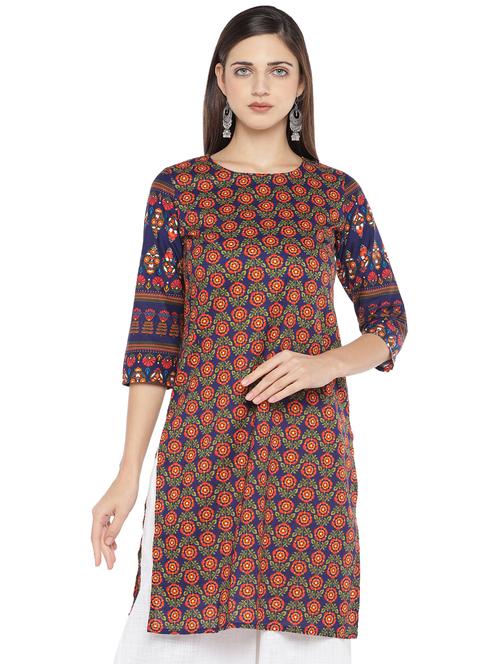 floral straight kurta - 16891281 - Standard Image - 1