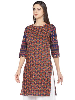 floral straight kurta - 16891281 - Standard Image - 2
