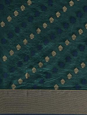 raw silk banarasi saree with blouse - 16891323 - Standard Image - 3