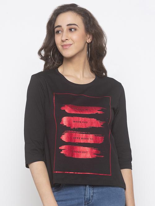 round neck graphic tee - 16891418 - Standard Image - 1