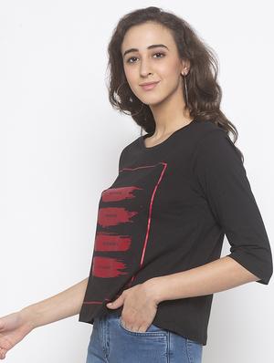 round neck graphic tee - 16891418 - Standard Image - 2