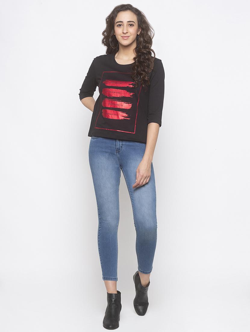 round neck graphic tee - 16891418 - Zoom Image - 4