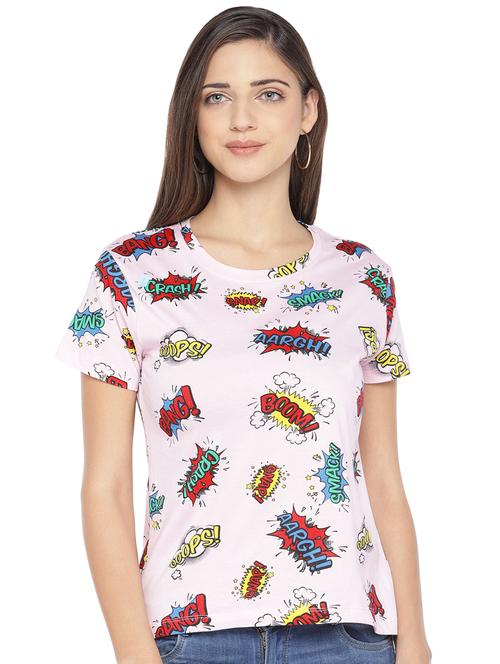 round neck quirky tee - 16891446 - Standard Image - 1