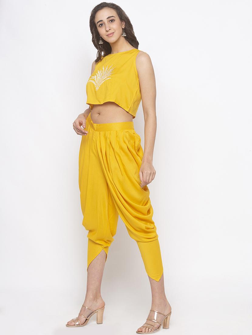 yellow rayon salwar - 16891891 - Zoom Image - 2