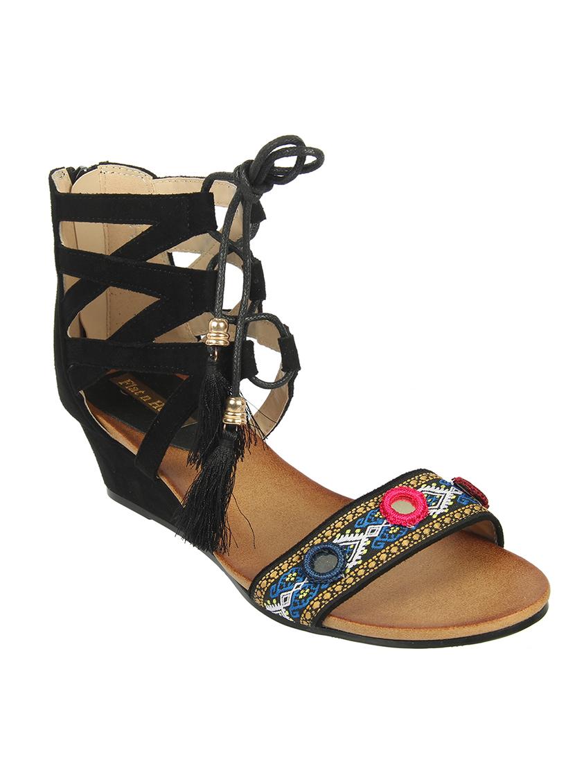 black closed back wedges - 16892179 - Zoom Image - 1