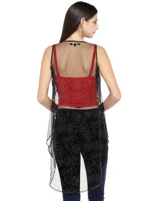 high low embellished shrug - 16893079 - Standard Image - 3