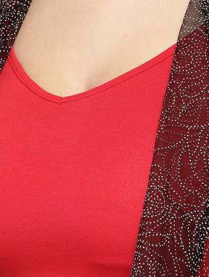 high low embellished shrug - 16893079 - Standard Image - 5