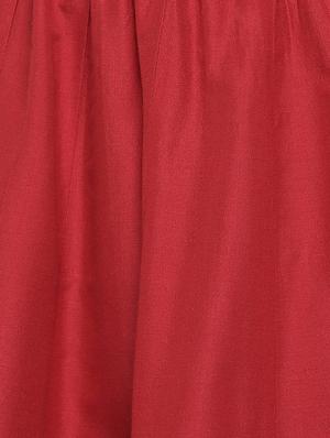 red cotton flared skirt - 16893163 - Standard Image - 5