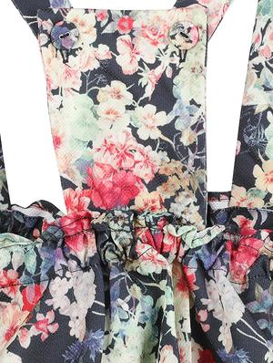 multi colored polyester frock - 16893179 - Standard Image - 3