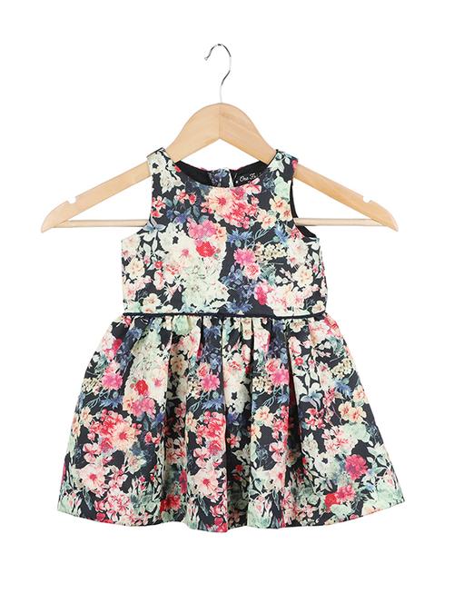 black polyester frock - 16893181 - Standard Image - 1
