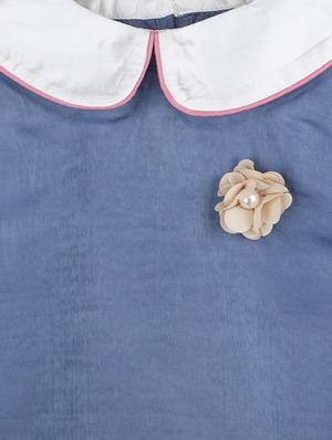 blue polyester regular top - 16893186 - Standard Image - 3