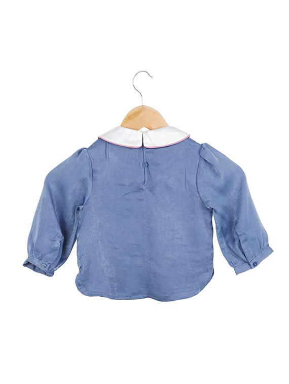 blue polyester regular top - 16893186 - Zoom Image - 2